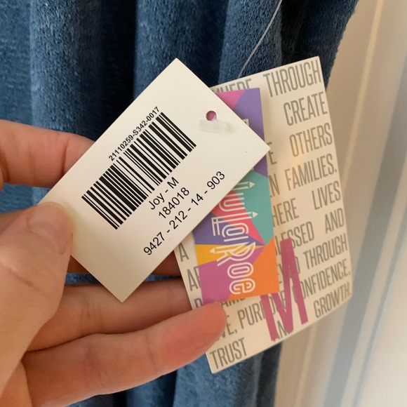 Lularoe dusty blue Joy - Picture 3 of 3